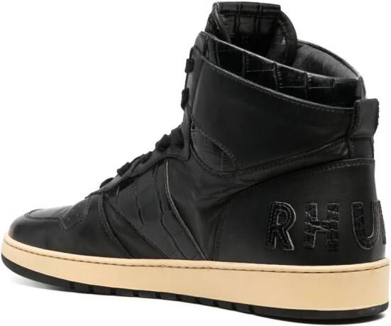 RHUDE Rhecess-Sky high-top sneakers Zwart