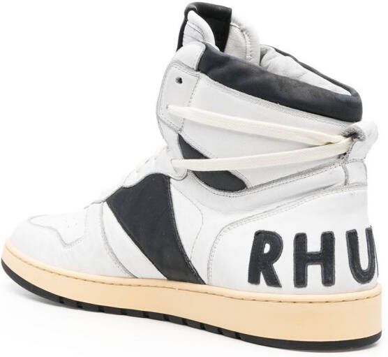 RHUDE Sneakers met colourblocking Wit