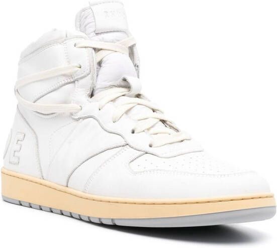 RHUDE Sneakers met leren vlakken Wit