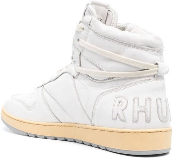 RHUDE Sneakers met leren vlakken Wit