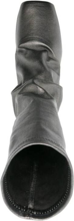 Rick Owens 135mm laarzen met plateauzool Grijs