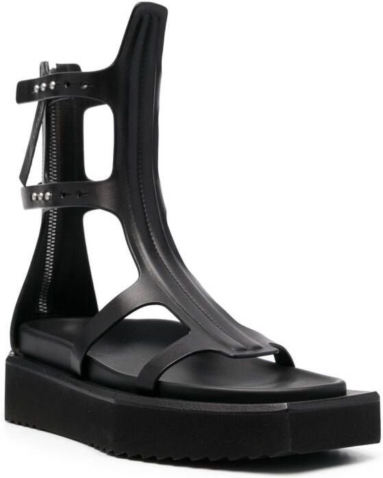 Rick Owens Sandalen met open neus Zwart