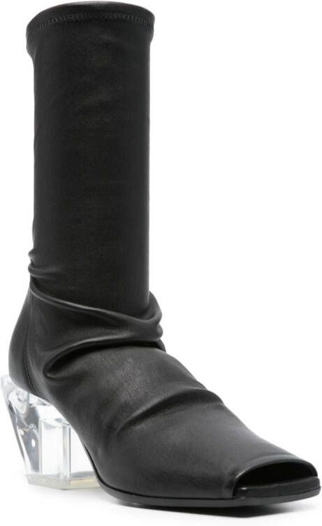 Rick Owens Laarzen met ronde neus Zwart