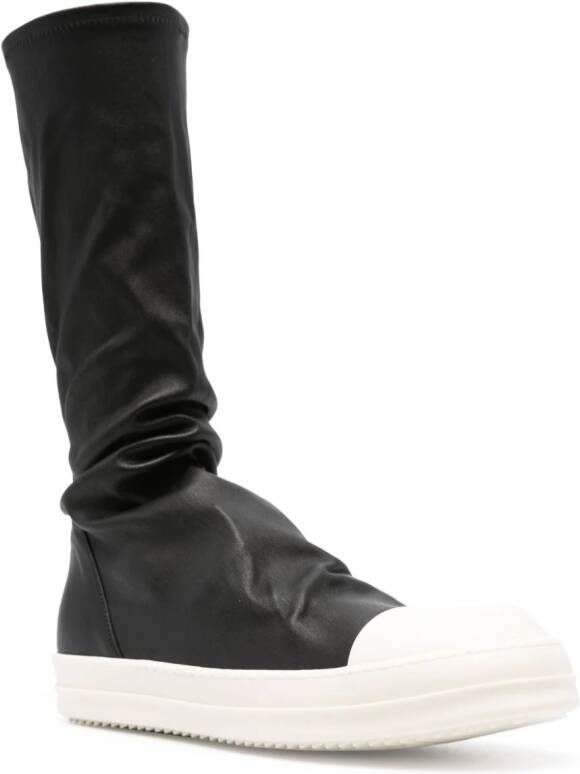 Rick Owens Leren laarzen Zwart