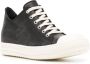 Rick Owens Leren sneakers met contrasterende neus Zwart - Thumbnail 2