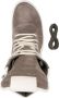 Rick Owens DRKSHDW Moody Geosbasket suède sneakers Grijs - Thumbnail 4