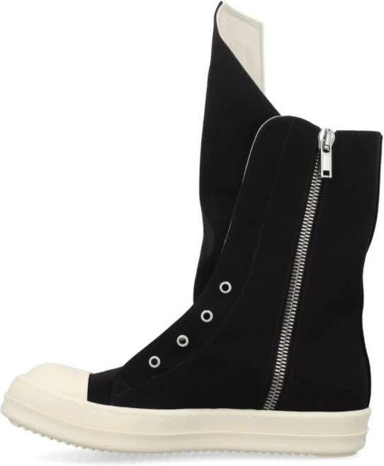 Rick Owens DRKSHDW Sneakers met oversized tong Zwart