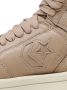 Rick Owens DRKSHDW panelled leather hi-top sneakers Beige - Thumbnail 2