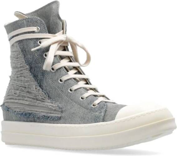 Rick Owens DRKSHDW sneakers met gescheurd detail Blauw