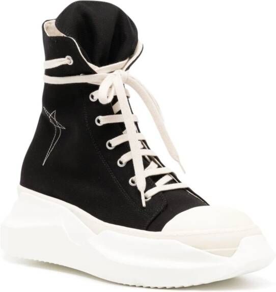 Rick Owens DRKSHDW Sneakers met geborduurde ster Zwart