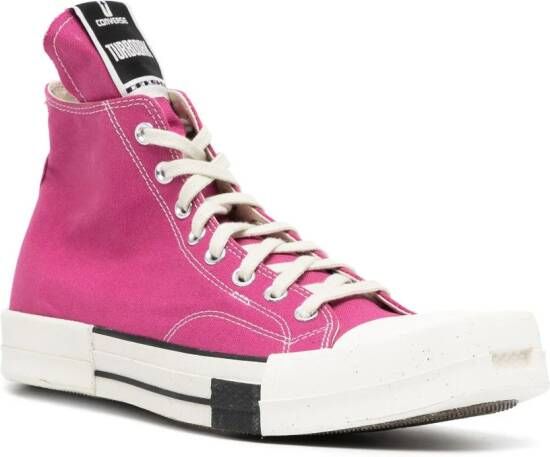 Converse x DRKSHDW high-top sneakers Roze