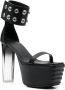 Rick Owens Edfu sandalen met plateauzool Zwart - Thumbnail 2