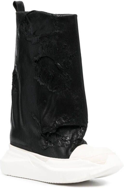Rick Owens Fogachine laarzen met plateauzool Zwart