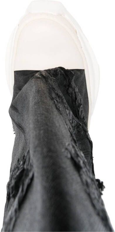 Rick Owens Fogachine laarzen met plateauzool Zwart