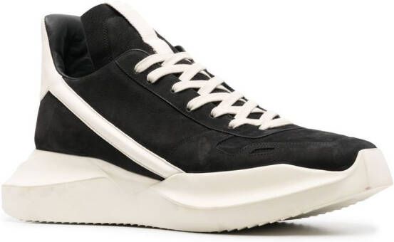 Rick Owens Geth sneakers met veters Zwart