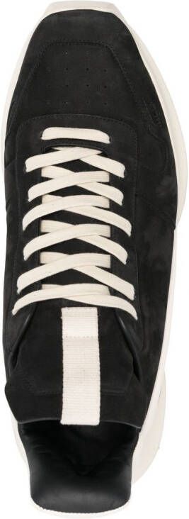 Rick Owens Geth sneakers met veters Zwart