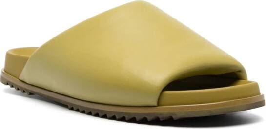 Rick Owens Gewatteerde slippers Groen