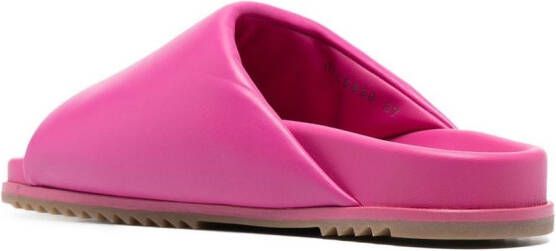 Rick Owens Granolas leren slippers Roze