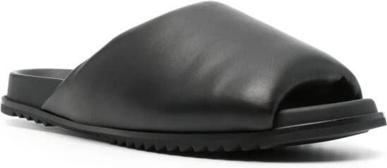 Rick Owens Granolas gewatteerde slippers Zwart