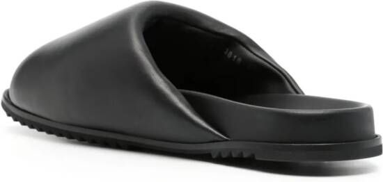 Rick Owens Granolas gewatteerde slippers Zwart