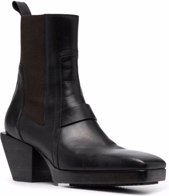 Rick Owens Laarzen met vierkante neus Zwart