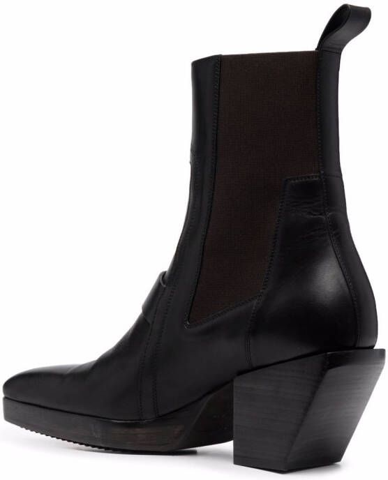 Rick Owens Laarzen met vierkante neus Zwart