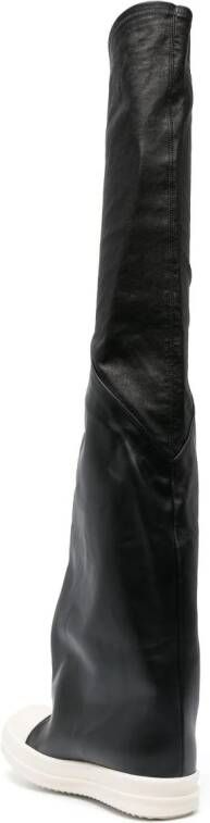 Rick Owens Overknee laarzen Zwart