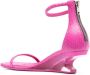 Rick Owens Sandalen met bewerkte hak Roze - Thumbnail 3