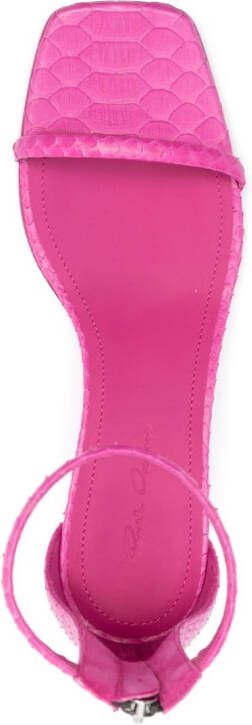 Rick Owens Sandalen met bewerkte hak Roze