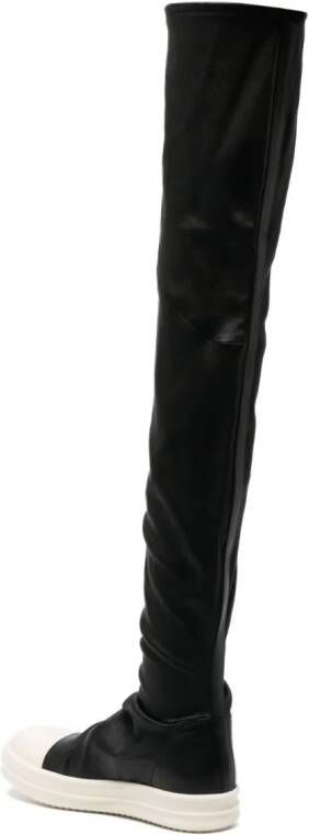 Rick Owens Stocking overknee laarzen Zwart