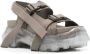 Rick Owens Suède sandalen met chunky plateauzool Bruin - Thumbnail 2