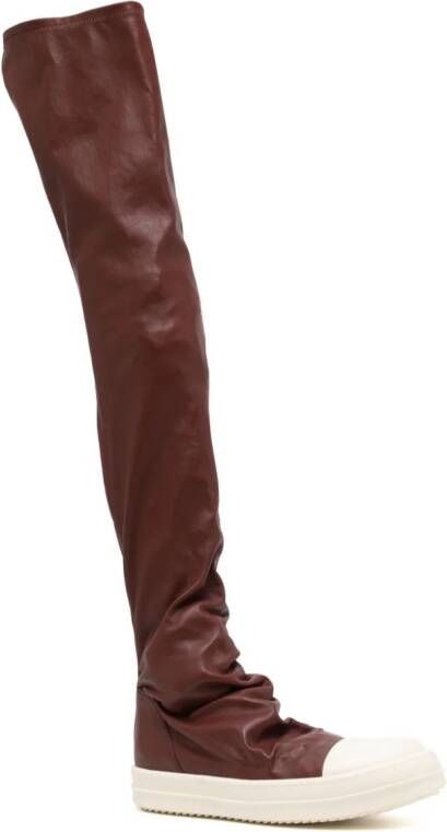 Rick Owens Overknee laarzen Bruin