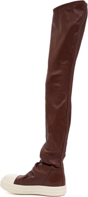 Rick Owens Overknee laarzen Bruin
