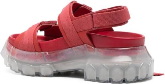Rick Owens Tractor chunky sandals Rood