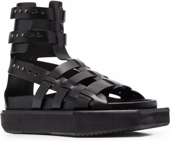 Rick Owens Turbo Cyclop sandalen met plateauzool Zwart