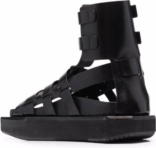 Rick Owens Turbo Cyclop sandalen met plateauzool Zwart