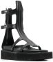 Rick Owens Turbo Cyclops Spartan sandalen Zwart - Thumbnail 2