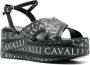 Roberto Cavalli Sandalen met sleehak Zwart - Thumbnail 2