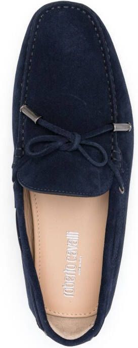 Roberto Cavalli Loafers met strikdetail Blauw