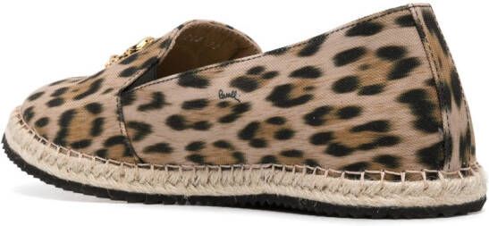 Roberto Cavalli Espadrilles met dierenprint Beige