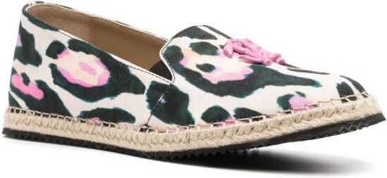 Roberto Cavalli Espadrilles met print Wit