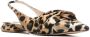 Roberto Cavalli Geknoopte slingback pumps Bruin - Thumbnail 2