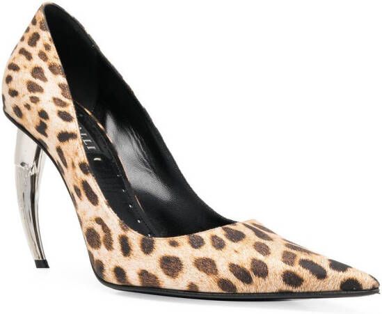 Roberto Cavalli Pumps met luipaardprint Bruin