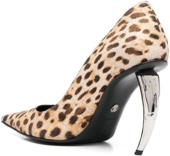 Roberto Cavalli Pumps met luipaardprint Bruin