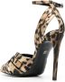 Roberto Cavalli Sandalen met luipaardprint Beige - Thumbnail 3