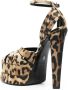 Roberto Cavalli Sandalen met luipaardprint Beige - Thumbnail 3