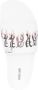 Roberto Cavalli Slippers met logoprint Wit - Thumbnail 4