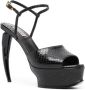 Roberto Cavalli Sandalen met plateauzool Zwart - Thumbnail 2