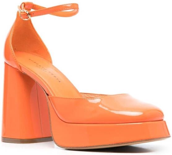 Roberto Festa Nicla pumps met glans Oranje