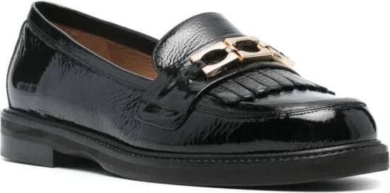 Roberto Festa Ayko leren loafers Zwart